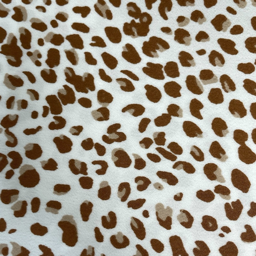 Jcrew Factory NWT cheetah leopard printed bias slip skirt midi elastic waist XS - Picture 5 of 9
